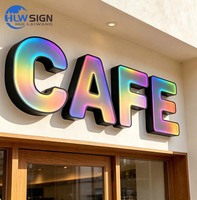 Letras LED RGB Multicolor Totalmente Personalizables con Logotipo Personalizado, Letreros Comerciales, Letreros para Fachadas de Tiendas, Letreros Personalizados