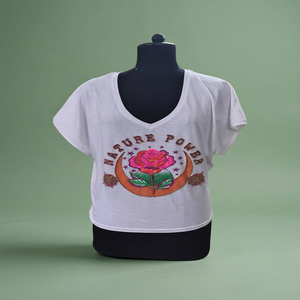 Camiseta de Algodón con Cuello en V para Mujer, Suministro al por Mayor del Fabricante al Mejor Precio - Product Image 6