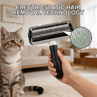 Nouveau Design Détachable Écologique Portable Réutilisable Lint Roller Brosse Pet Hair Remover Roller pour Petits Animaux Chien Voiture Fourrure