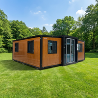 Casa Contenedor Impermeable de 20 Pies, Expandible, Casa Móvil, Caravana, Casas Portátiles de 2 y 4 Dormitorios