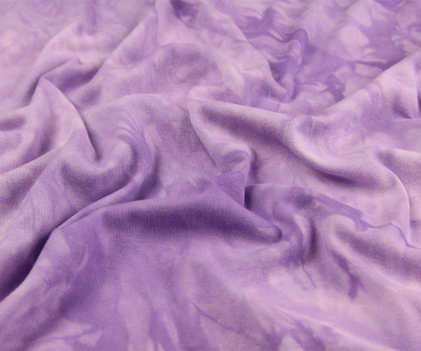 Factory Hot Selling 100% Cotton Tie Dye Fabric Soft Jersey Knit Hand Dyed Cotton Fabric