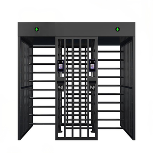 Tornello a tutta altezza in acciaio inossidabile con riconoscimento facciale, lettore di carte, anti-tailgating, funzionamento a 2 vie, protezione IP54 per palestre - Product Image 1