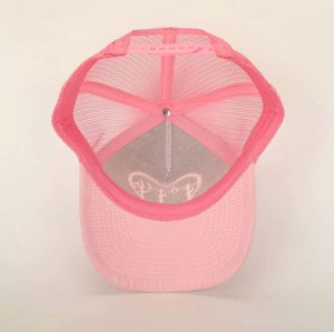 Gorra Trucker Deportiva Clásica de 5 Paneles, Personalizada, de Alta Calidad, al por Mayor, con Logotipo Bordado en Relieve, Color Rosa Gamuza - Product Image 6