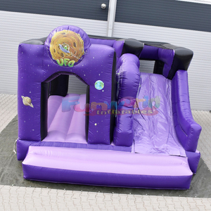 Tobogán inflable con forma de OVNI para niños, castillo inflable para fiestas al aire libre, brincolín de calidad comercial. - Product Image 2