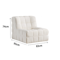 Canapé moderne confortable et inclinable pour personne paresseuse pour le salon