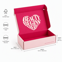 Cajas de Embalaje de Color Personalizadas con Logotipo Estampado en Oro, Cajas de Envío, Cajas de Cartón Corrugado para Embalaje de Regalos