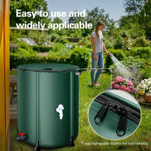 Sistema di raccolta dell'acqua del serbatoio dell'acqua portatile del serbatoio pieghevole della pioggia del botte di pioggia - Product Image 6