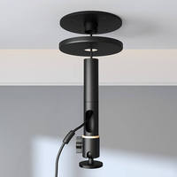 Support de plafond pour projecteurs, capacité de charge de 10 kg, commande mécanique, trépied réglable, hauteur de la tête du trépied 10-20 cm, alliage d'aluminium