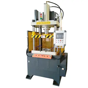 vertical rubber compression molding heat servo machine 4 post hydraulic press