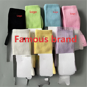 Calcetines <span class=keywords><strong>de</strong></span> Yoga Unisex <span class=keywords><strong>de</strong></span> Marca Famosa, Calcetines Deportivos Transpirables con Rayas Coloridas, Calcetines <span class=keywords><strong>de</strong></span> Media Caña para Correr y Hacer Ejercicio - Product Image 1