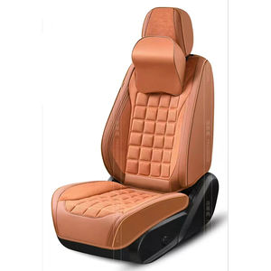 Housse de siège en cuir et coton entièrement fermée toutes saisons, luxe, ajustement universel, cinq places, coussin épaissi, type avant, garantie 2 ans - Product Image 5