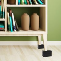 Penyangga Sofa Plastik Berkualitas Tinggi 2023, Penyangga Tempat Tidur Plastik Multifungsi yang Dapat Disesuaikan, Penambah Tinggi Warna HITAM