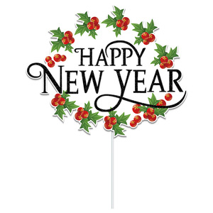 Nouveauté <span class=keywords><strong>2023</strong></span> : Décorations de gâteau Joyeux Nouvel An en papier pour <span class=keywords><strong>2023</strong></span> – Outils de décoration de gâteau du Nouvel An colorés XQA8028 - Product Image 5