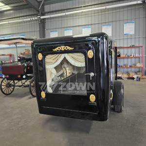 European Style Truck Funeral Carriage/Trailing black hearse Manufacturer/vintage Hearse <b>Trailer</b> - Product Image 6