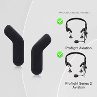 Almohadilla de repuesto para la diadema y protector lateral para auriculares de aviación Bose ProFlight Series 1/2