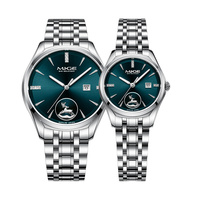 Reloj de Cuarzo de Lujo Miyota GM12 con Logotipo Personalizado OEM para Pareja, 40MM, Dorado, Acero Inoxidable 316L, Reloj de Pulsera Ejecutivo con Cristal de Zafiro