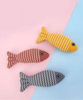 Jouet pour chat - Poisson en peluche pour chat - Jouet d'auto-amusement pour chat - Jouet en peluche pour chat - Jouet à la menthe pour chat