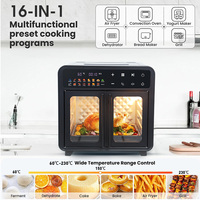 Four à friteuse électrique de grande capacité avec boîtier en acier inoxydable rotatif pour les familles
