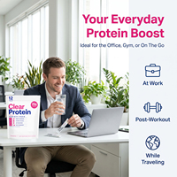 OLLI Clear Whey Protein Isolate Powder Drink Mix Variety Pack 20g Protéine 4 Saveurs Arrière-goût Rafraîchissant Sachets Pratiques pour les Déplacements