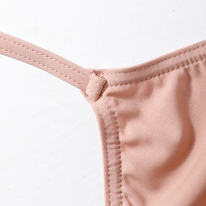 Robe de danse d'été professionnelle pour femme DT10015, couleur chair, tricotée, sans armatures, respirante, base sans bretelles, danse de scène - Product Image 3