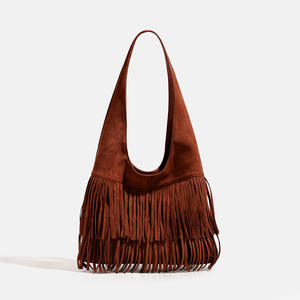 Sac bandoulière marron imperméable grande capacité pour femme, idéal pour le quotidien, les voyages et les trajets, avec fermeture éclair, amovible, vente en gros - Product Image 6