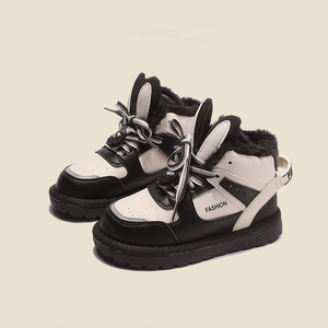 Automne <span class=keywords><strong>hiver</strong></span> nouveau style bottes de neige pour enfants garçons polaire chaussures décontractées filles chaussures chaudes - Product Image 3