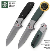 Couteau de poche pliant tactique EDC Bochen de haute qualité, en acier D2, avec manche G10, personnalisable, pour le camping, la chasse, ou comme cadeau.