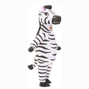 Disfraz Inflable de Cebra Divertido 100% Poliéster para Adultos, Traje Inflable para Niños, Fiesta de Navidad - Product Image 3