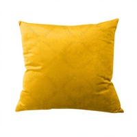 Housse de coussin carrée en lin et velours doux, imprimée par sublimation, avec logo personnalisé, 18x18 pouces, pour hôpital et usage domestique