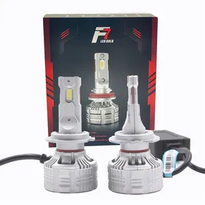 Lampu Led dekoder mobil, cahaya depan kabut 12v 130 k untuk mobil 9004 W 13000LM F7 H13 h8 h9 h11 h13 9007 6000