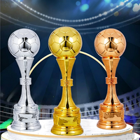 Trophée de football en résine sablée, imprimé en couleur, sur mesure, pour récompenses de tournoi, meilleur buteur