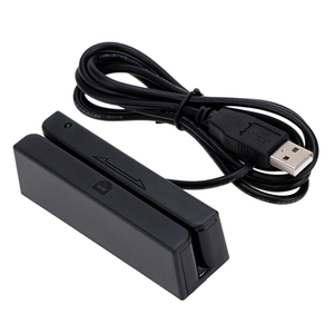 Mini USB <span class=keywords><strong>Magstripe</strong></span> 3-Track POS System Tarjetas DE CRÉDITO Hi Lo Co Scanner Swipe Lector de tarjetas de banda magnética - Product Image 1