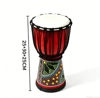 Djembé africain de 8 pouces pour enfants et adultes, instrument de percussion, vente en gros, directement de l'usine