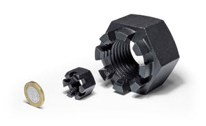 Tuerca de castillo de altura completa M6 M8 M10 M12 M14 M16 M18 M24, tuerca de castillo de acero inoxidable FINO <span class=keywords><strong>DIN</strong></span> <span class=keywords><strong>935</strong></span> - Product Image 2