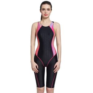 XCLQ6026 costume da bagno competitivo per ragazze sport da spiaggia un pezzo sopra il ginocchio traspirante Racer Back da 5 a 15 anni nuotatori - Product Image 1