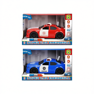 Voiture d'urgence super réaliste avec sons, échelle 1:20, jouet de police, pompiers et secours lumineux pour enfants de 3 ans et plus - Product Image 2