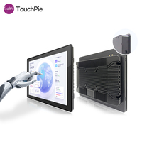 PC tout-en-un avec écran tactile PCAP de 15,6 pouces, 18,5 pouces, 21,5 pouces, système d'exploitation Linux Ubuntu Debian avec DC9V~36V RS232 RJ45 RS485 WIFI