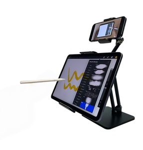 Anti-Theft Tablet POS <b>Stand</b> Dual Display Universal Metal Desktop Mount Bracket - Product Image 2
