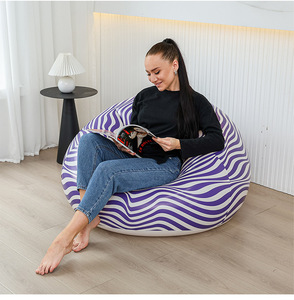 Amity Vente en gros Usine moderne Pouf simple gonflable en PVC pour canapé-lit rempli d'air pour le salon