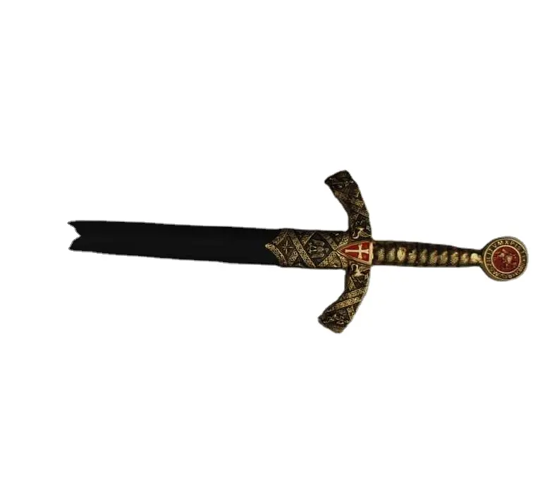 New Design Medieval Crusader Knight Templar Armor Costume Ornamental Sword Decoration Gift Sword Cosplay
