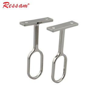 Ressam <span class=keywords><strong>Top</strong></span> Gắn Kẽm Hợp Kim Hình Bầu Dục Treo Đường Sắt Tủ Quần Áo Ống Chủ Closet Rod End Hỗ Trợ - Product Image 3