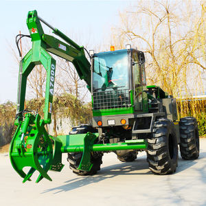 Máy Xúc Mía Bánh Xe Máy Xúc Bánh Xe Mini Có Khớp Nối Máy Lấy Gỗ Máy Xúc Gỗ Máy Xúc Nhật Ký Atv Xe Kéo Có Dụng Cụ Lấy - Product Image 3