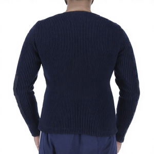 Suéter Azul Elegante para Hombre Kevin – Jersey de Punto Premium, Suave y Cálido para Invierno, Estilo Casual/Formal - Product Image 4