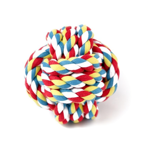 Balle en corde de coton Yommy 11 cm, jouet à mâcher pour chiens - Product Image 3