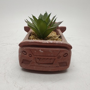 Pot de fleur en céramique mignon en forme de voiture pour plantes d'intérieur pour la maison bureau salon pots de fleurs jardinières - Product Image 5