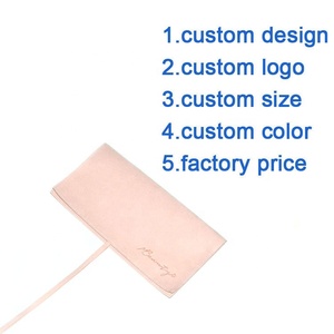 Sobre de microfibra de color <span class=keywords><strong>rosa</strong></span> pálido con logotipo en relieve personalizado, bolsa de embalaje para tarjetas de regalo de boda - Product Image 2