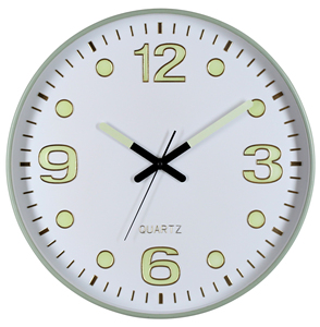 Glow in the Dark <b>Decorative</b> <b>Wall</b> <b>Clock</b> Rounded Shape Luminous and Eye-Catching - Product Image 5