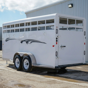 Premium Quality Heavy Duty Livestock <b>Trailer</b> Wholesale Factory Price Hot Selling Cattle Sheep Pig Transport <b>Trailer</b> Best Quality - Product Image 1