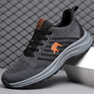 Nero Rosso Colore Della Maglia della Gomma Traspirante Uomini Scarpe Da Ginnastica di Moda, Scarpe Scarpe Sportive Comode - Product Image 3