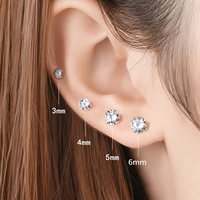Серьги с бриллиантами на заказ, золото 10k, 14k, 18k, 0.5ct, 1ct, 2 карата, выращенные в лаборатории, круглая огранка, цвет D, сертификат IGI